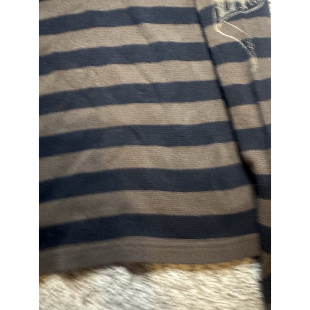 Vans Striped Waffle Thermal Long Sleeve Shirt Brown Black Women’s large - Picture 6 of 9